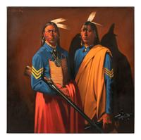 Two Scouts with Rifle