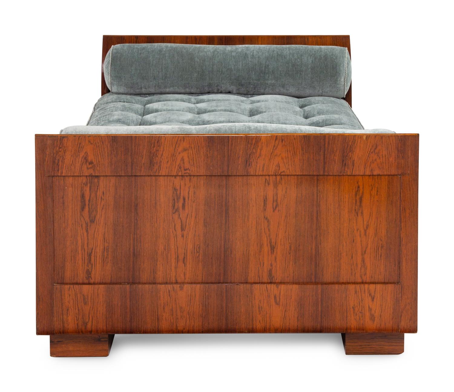 An Art Deco Style Walnut Daybed