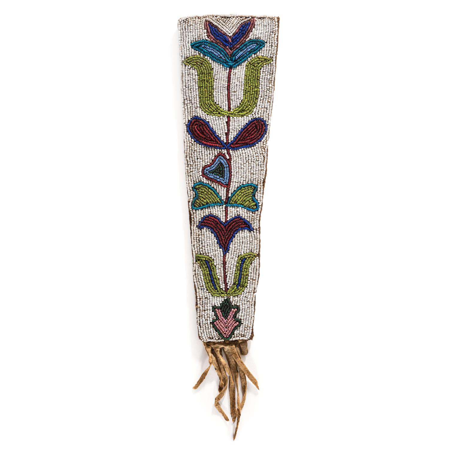 Otoe Beaded Hide Knife Sheath