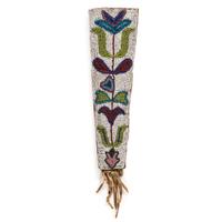Otoe Beaded Hide Knife Sheath