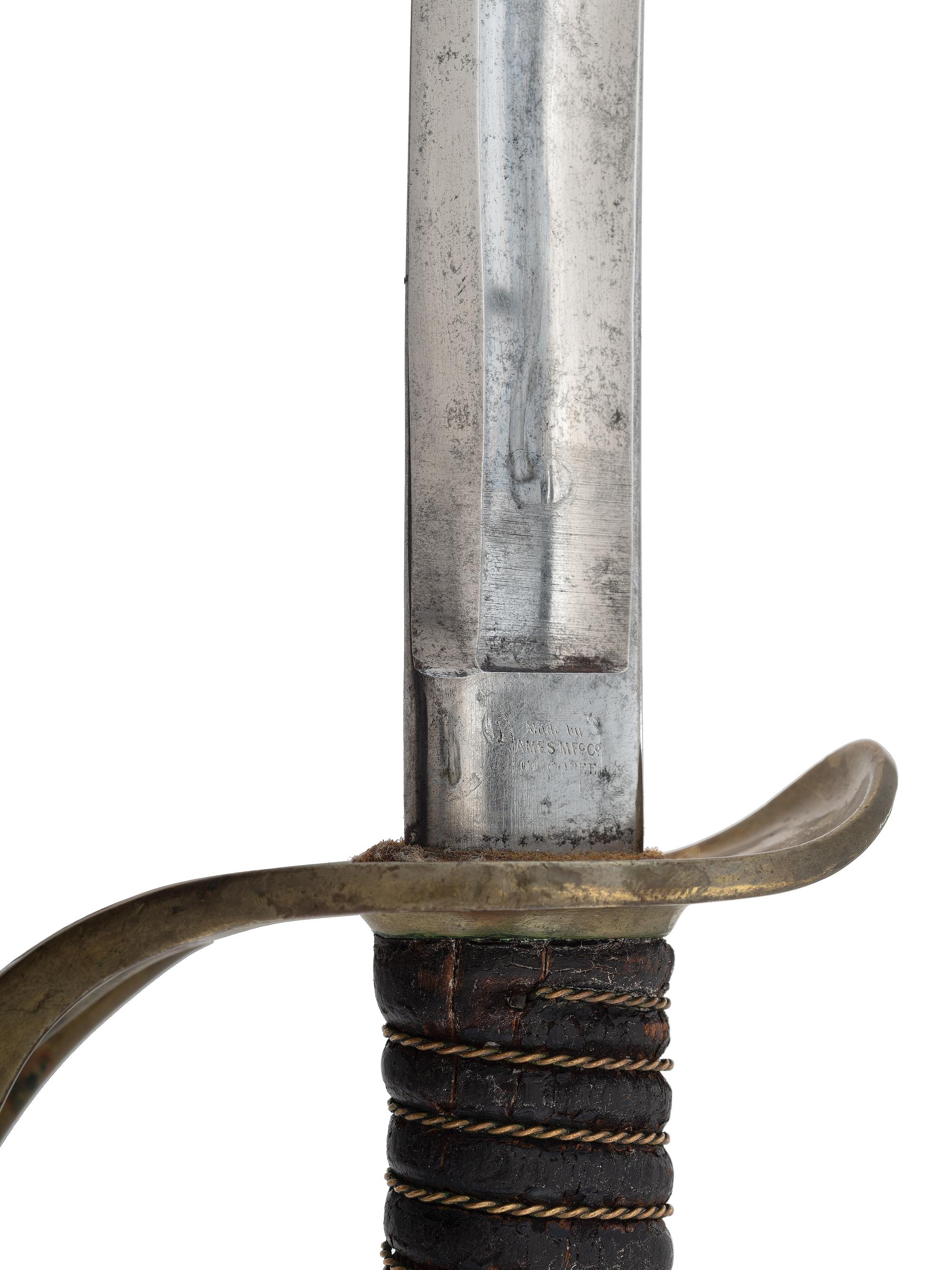 [CIVIL WAR]. US Model 1860 Light Cavalry saber. Manufactured by Ames, Chicopee, MA.