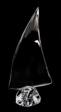 Daum Glass Sculpture Height 16 1/2 inches