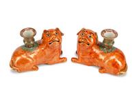 A Pair of Chinese Export Porcelain Figures