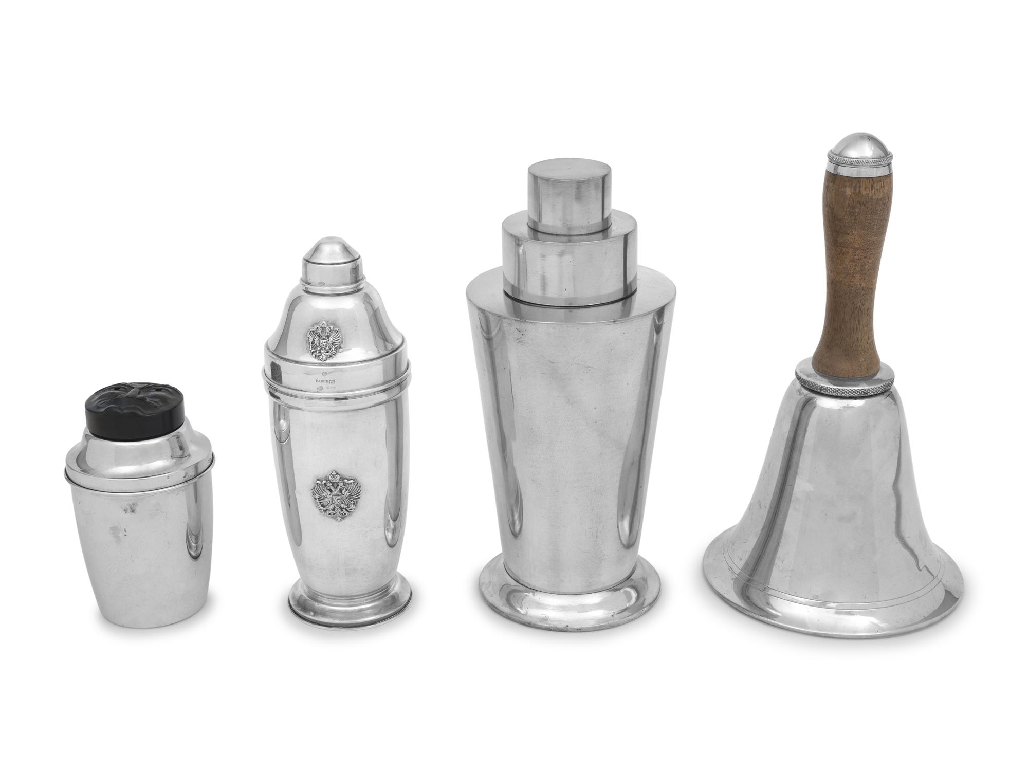 A Group of Four Cocktail Shakers