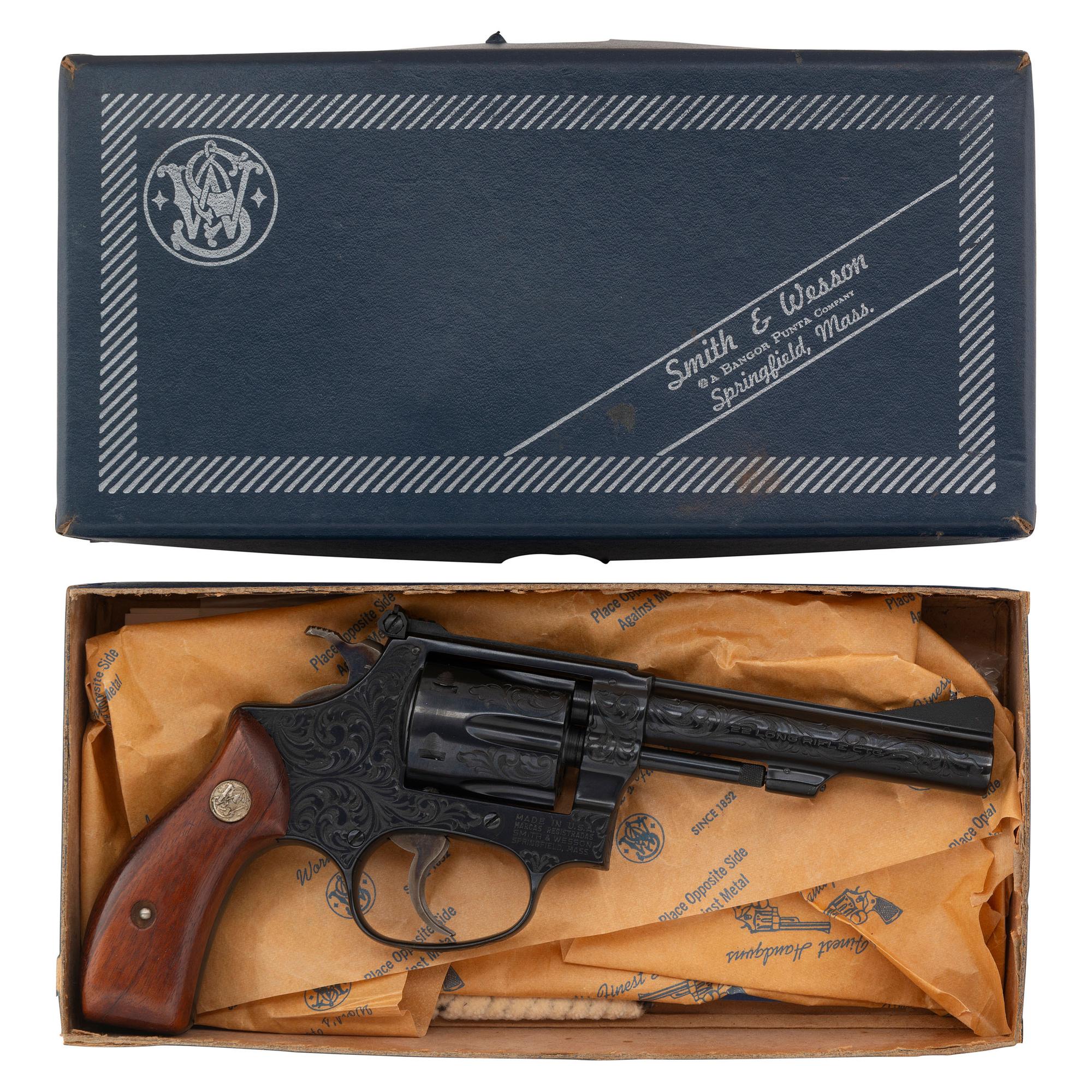 *Smith & Wesson Model 34-1 Class A Engraved in Box