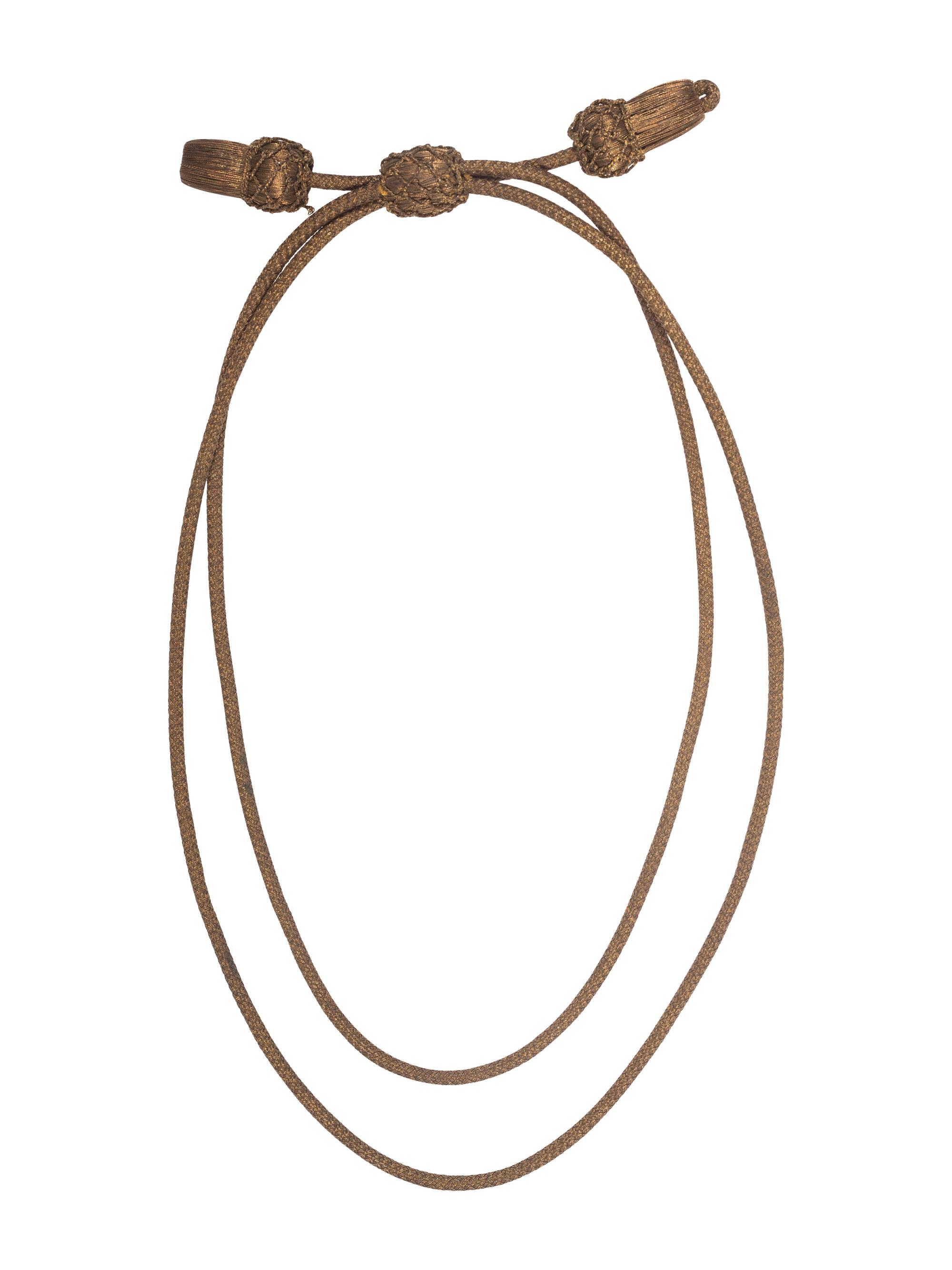 [CIVIL WAR]. Commissioned oficer's gold bullion hat cords.