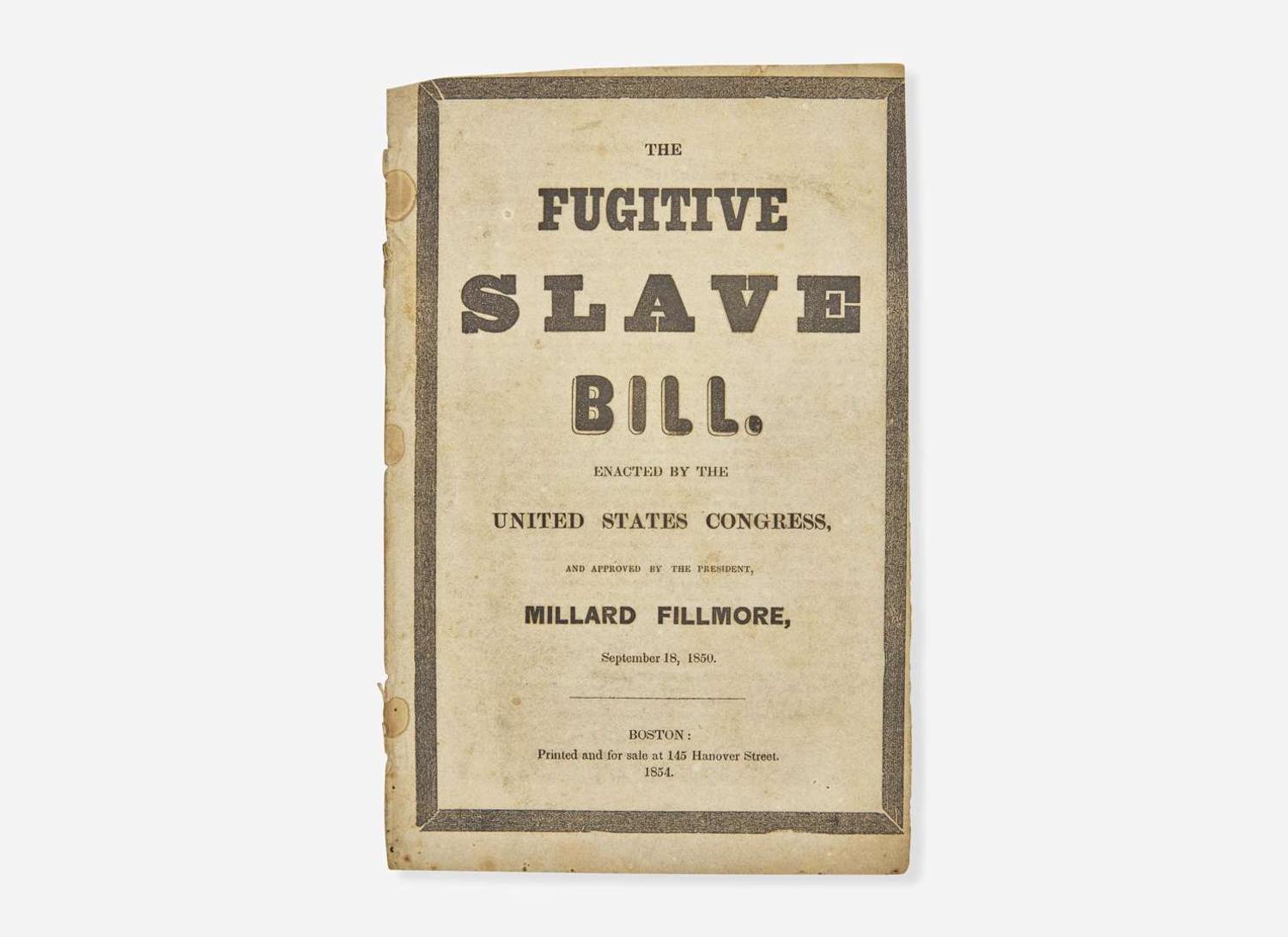 [African-Americana] [Abolition] The Fugitive Slave Bill...