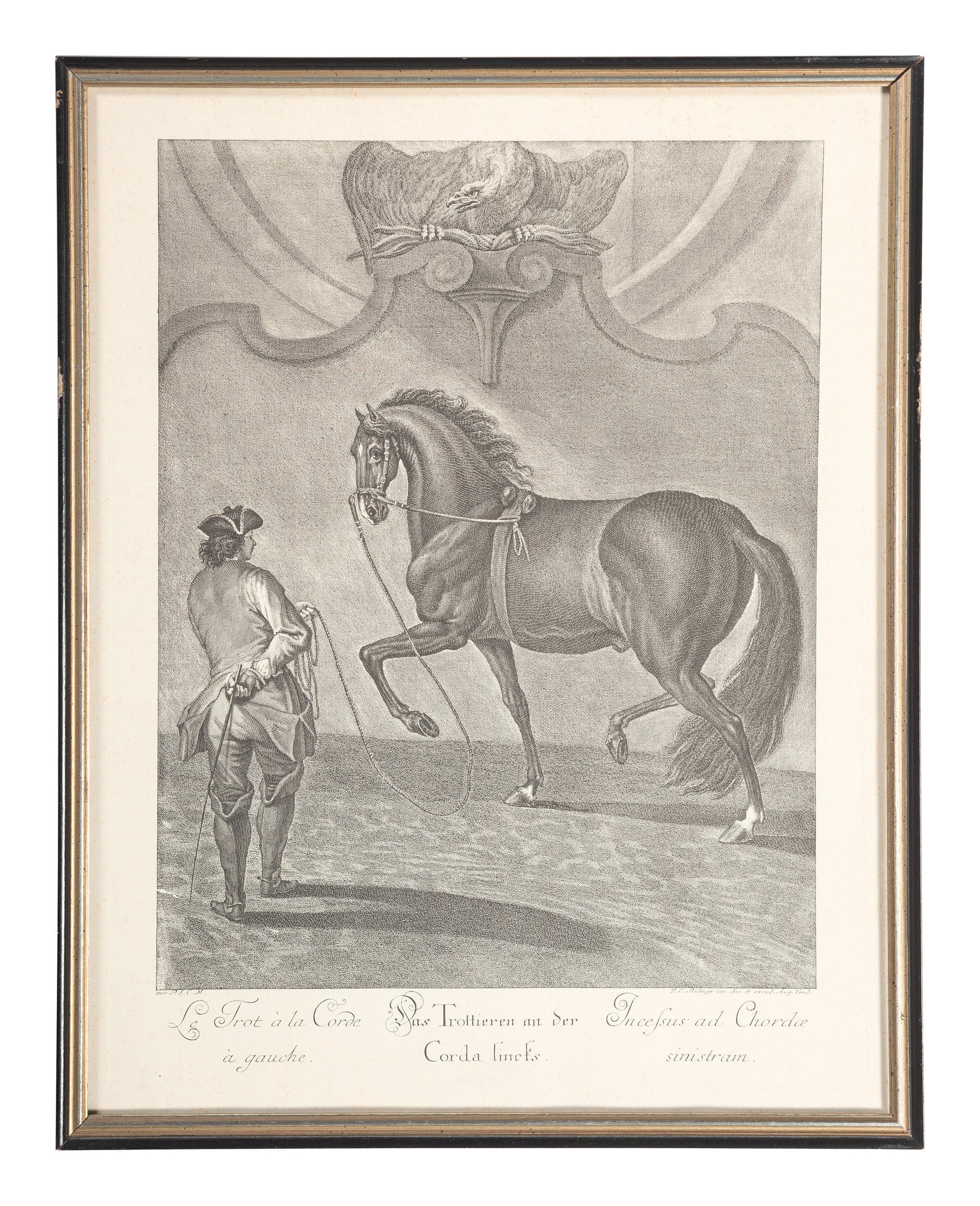 Six Austrian Equestrian Engravings