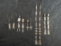 Southern Plains German Silver Earrings