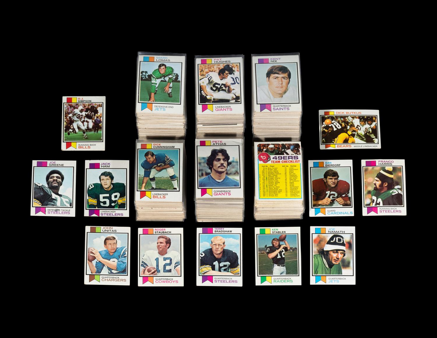 A Complete Set of 1973 Topps Football Cards (528/528)