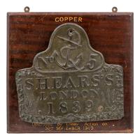 An English Bronze Naval Plaque