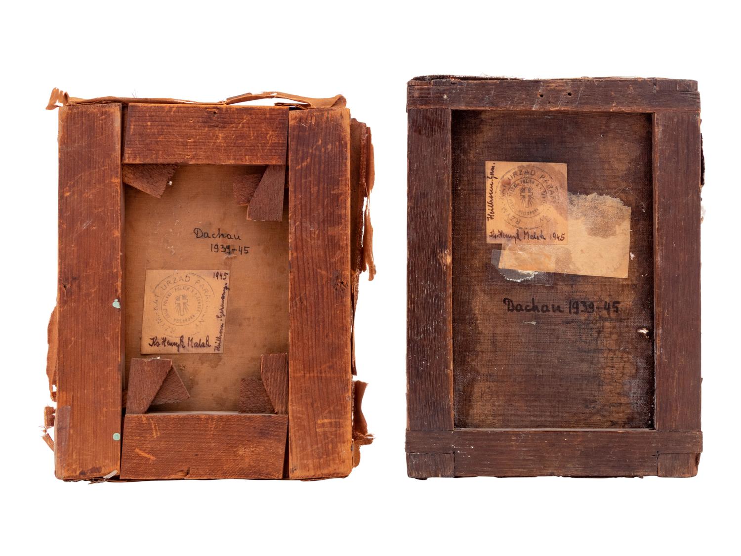 Two Small Religious Paintings Depicting Saints (19th Century)