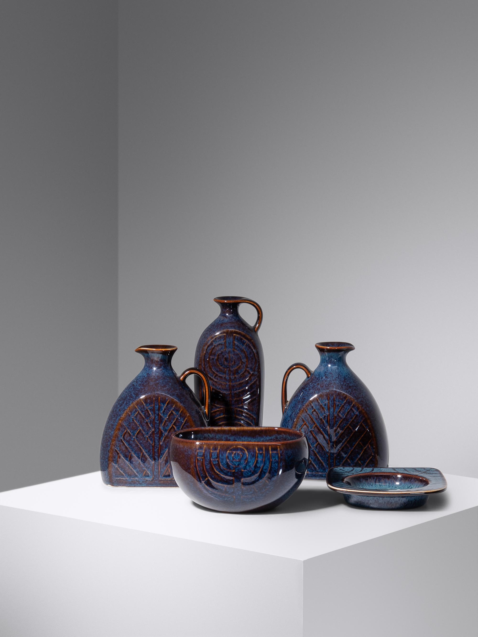 Collection of Five Vessels Rörstrand, Sweden