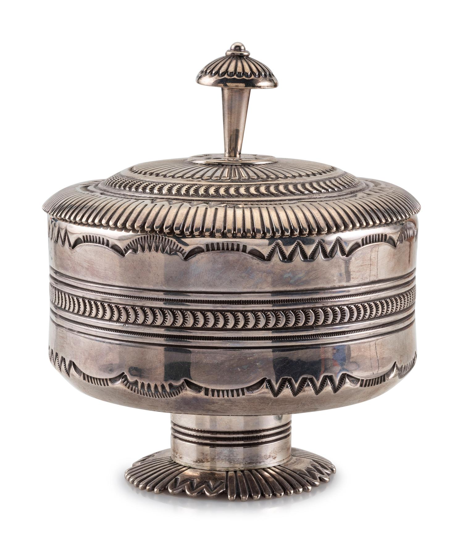 Award Winning Sterling Silver Lidded Compote Jar
