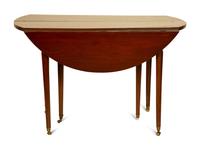 A Directoire Mahogany Drop-Leaf Dining Table