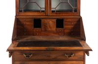 A George III Mahogany Bureau Bookcase
