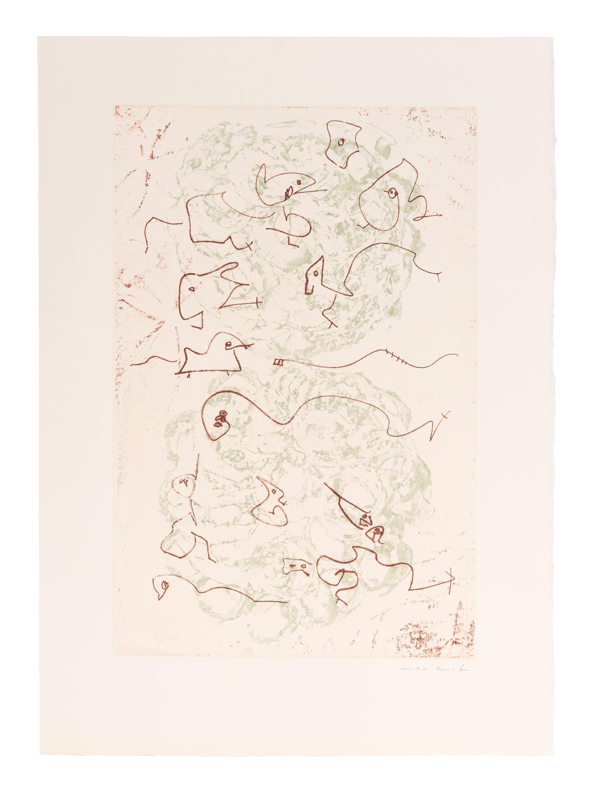 [ARTIST'S BOOK]. ERNST, Max, illustrator (1891-1976). -- PRÉVERT, Jacques (1900-1977). Les Chiens ont Soif . Paris: Au Pont Des Arts, 1964.