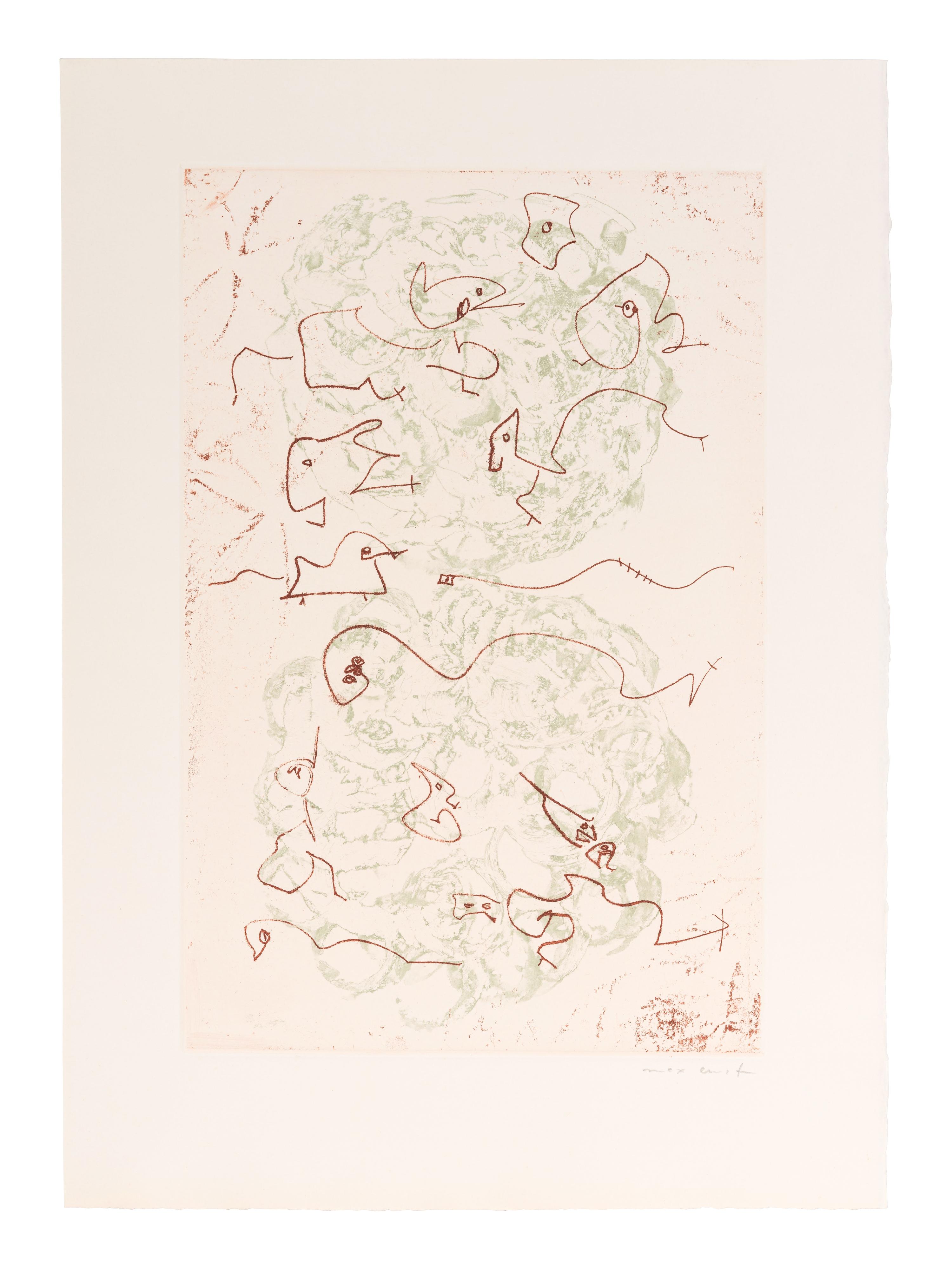 [ARTIST'S BOOK]. ERNST, Max, illustrator (1891-1976). -- PRÉVERT, Jacques (1900-1977). Les Chiens ont Soif . Paris: Au Pont Des Arts, 1964.