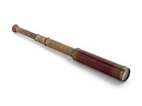 A Brass Mounted Walnut Telescope