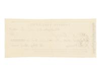 [LINCOLN ASSASSINATION]. Partially printed advance ticket for the 14 April 1865 performance of Our American Cousin issued to Mr. J. Craft at Ford's Theatre. Washington, D.C., 14 April 1865.