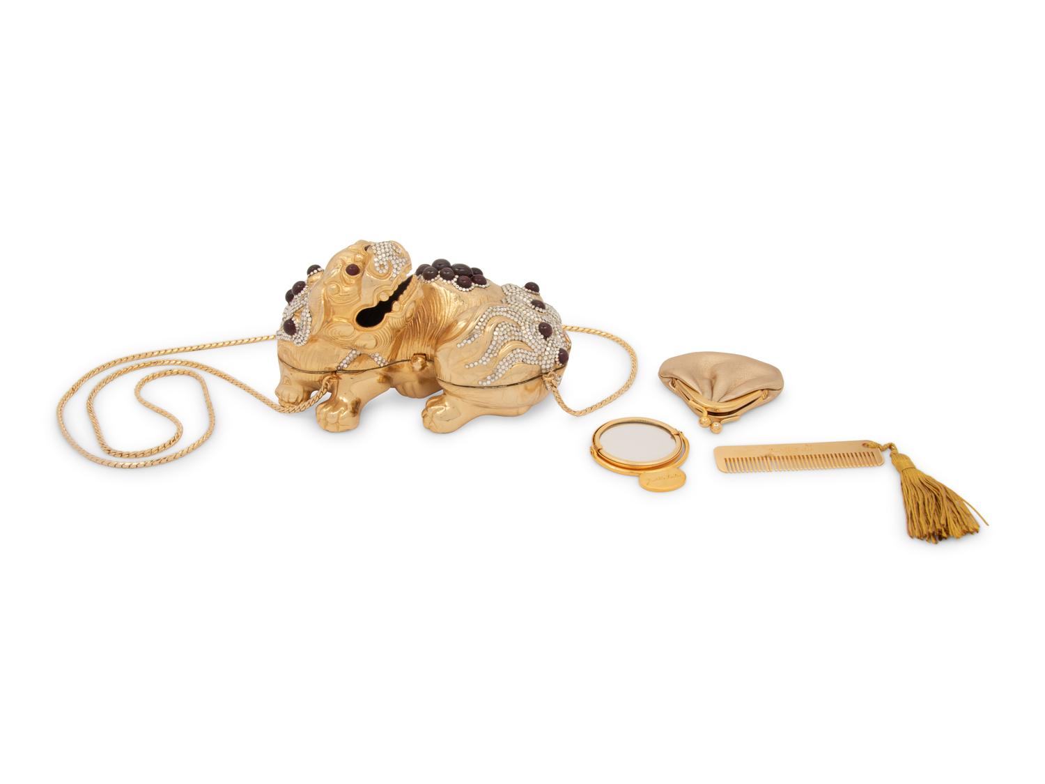 Judith Leiber Foo Dog Minaudière