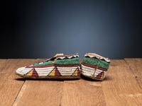 Sioux Beaded Hide Moccasins