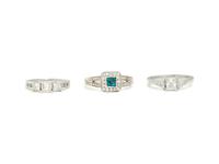 COLLECTION OF DIAMOND RINGS