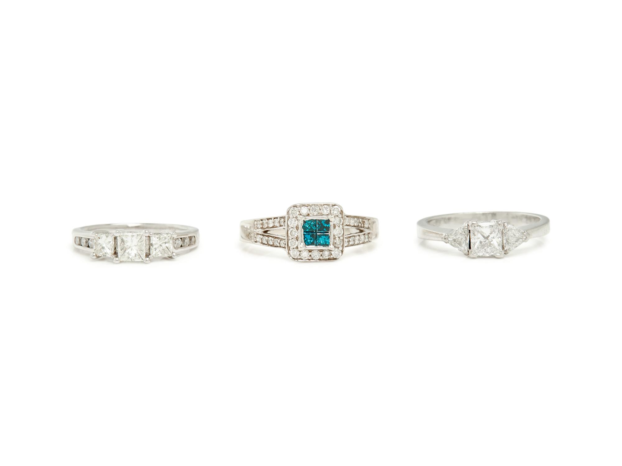 COLLECTION OF DIAMOND RINGS