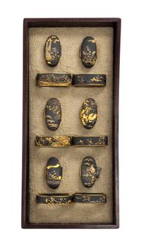 Twelve Bronze Sword Fittings Length of largest 1 1/2 inches. — 19TH CENTURY