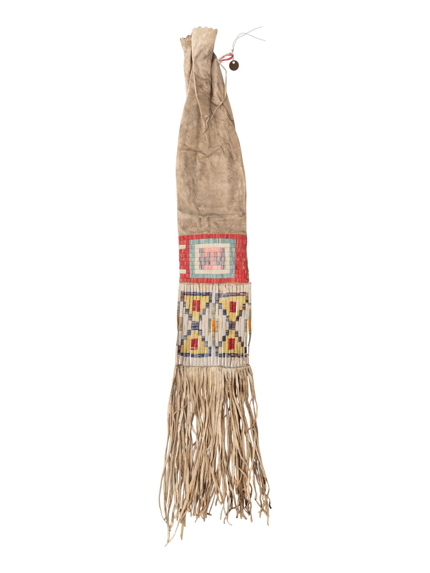 Sioux Quilled Hide Tobacco Bag