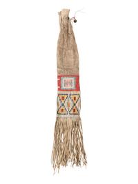 Sioux Quilled Hide Tobacco Bag