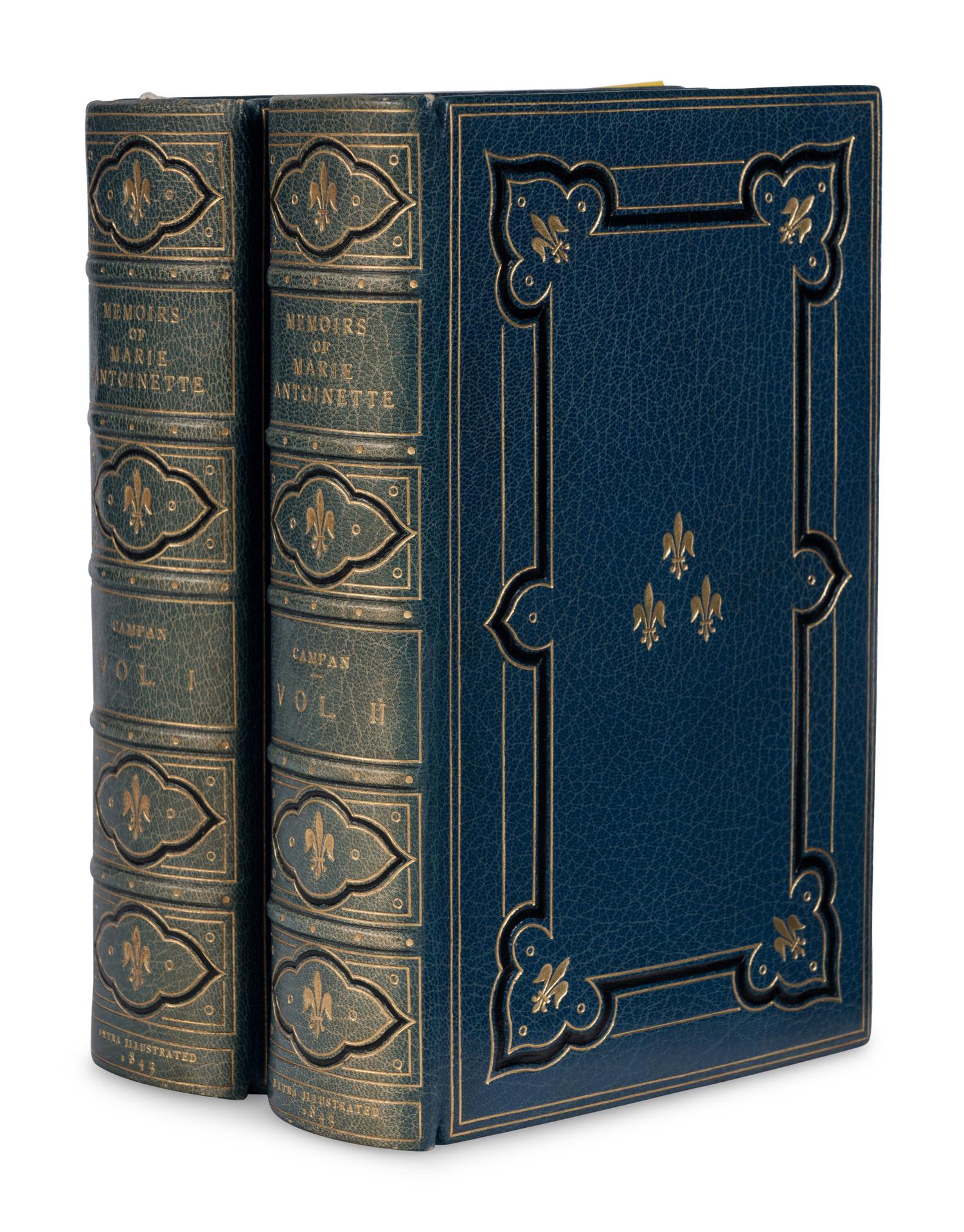 [BINDINGS]. CAMPAN, Jean-Louise Henriette (1752-1822). Memoirs of the Court of Marie Antoinette, Queen of France . London: Henry Colburn, 1843.