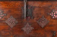A Spanish Baroque Parcel Gilt Walnut Vargueño on Stand