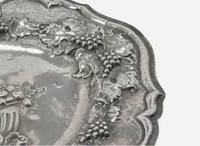 A silver repoussé Kiddush plaque, 20th century