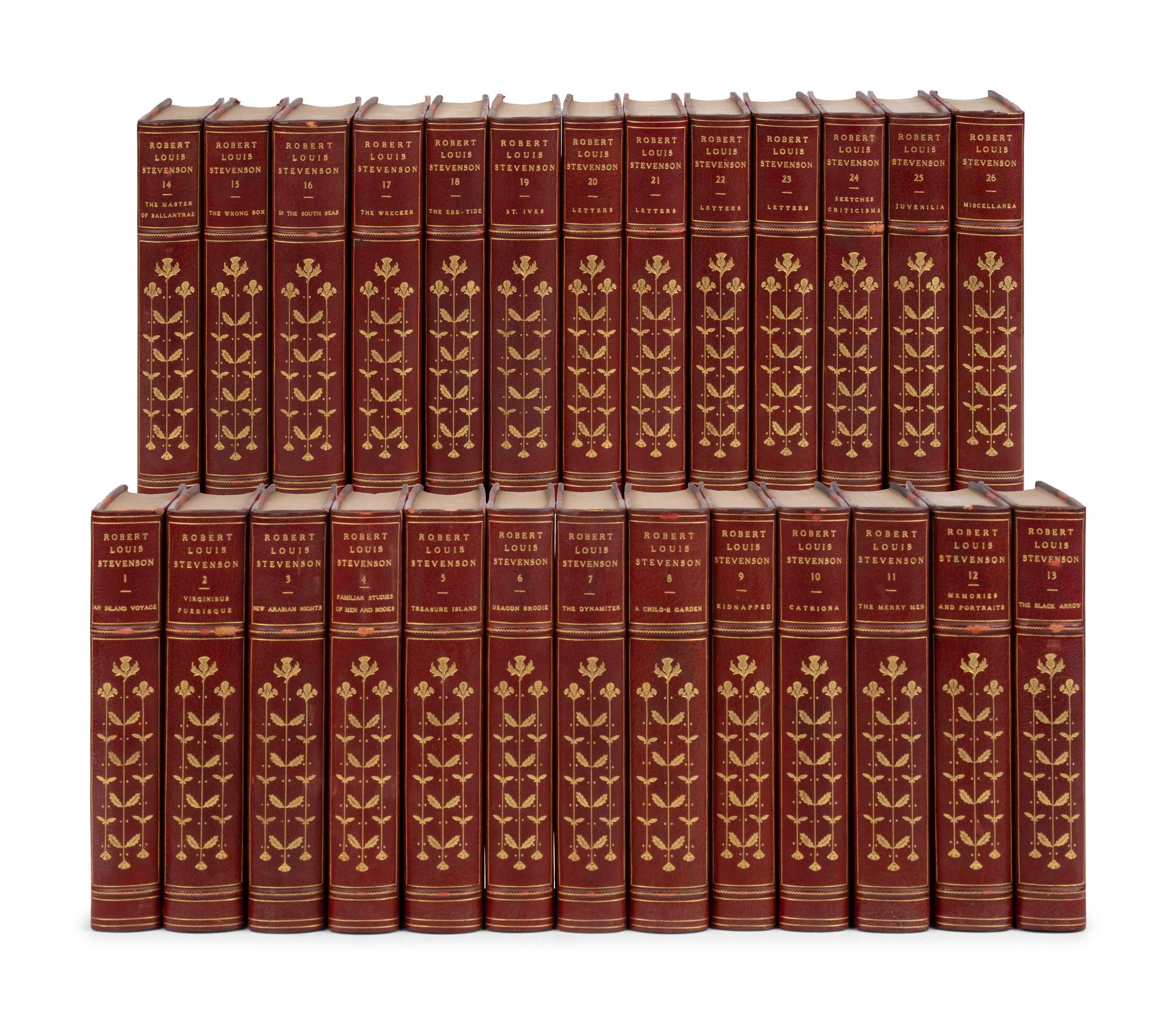 [Fine Binding] Stevenson, Robert Louis. Works