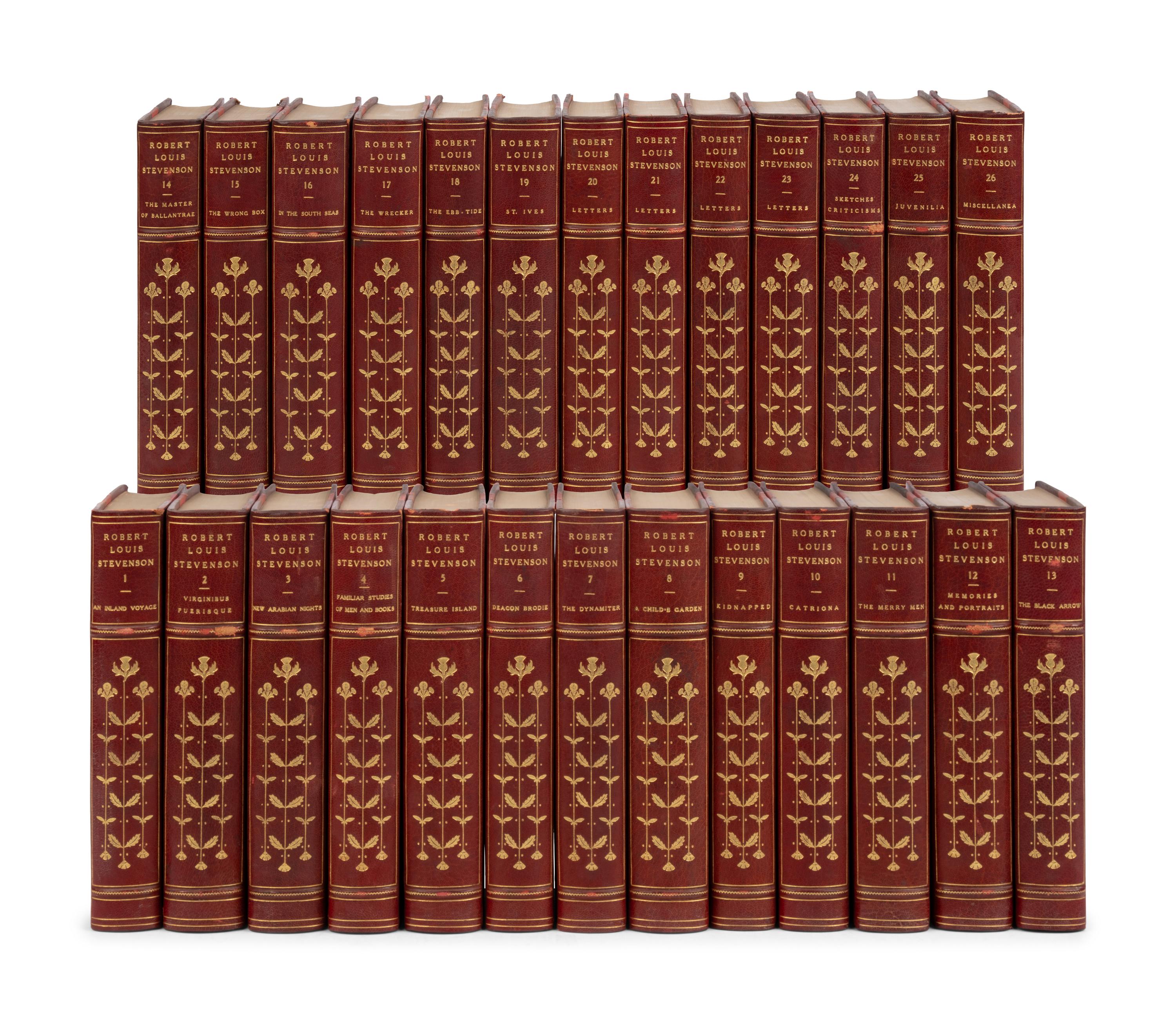 [Fine Binding] Stevenson, Robert Louis. Works