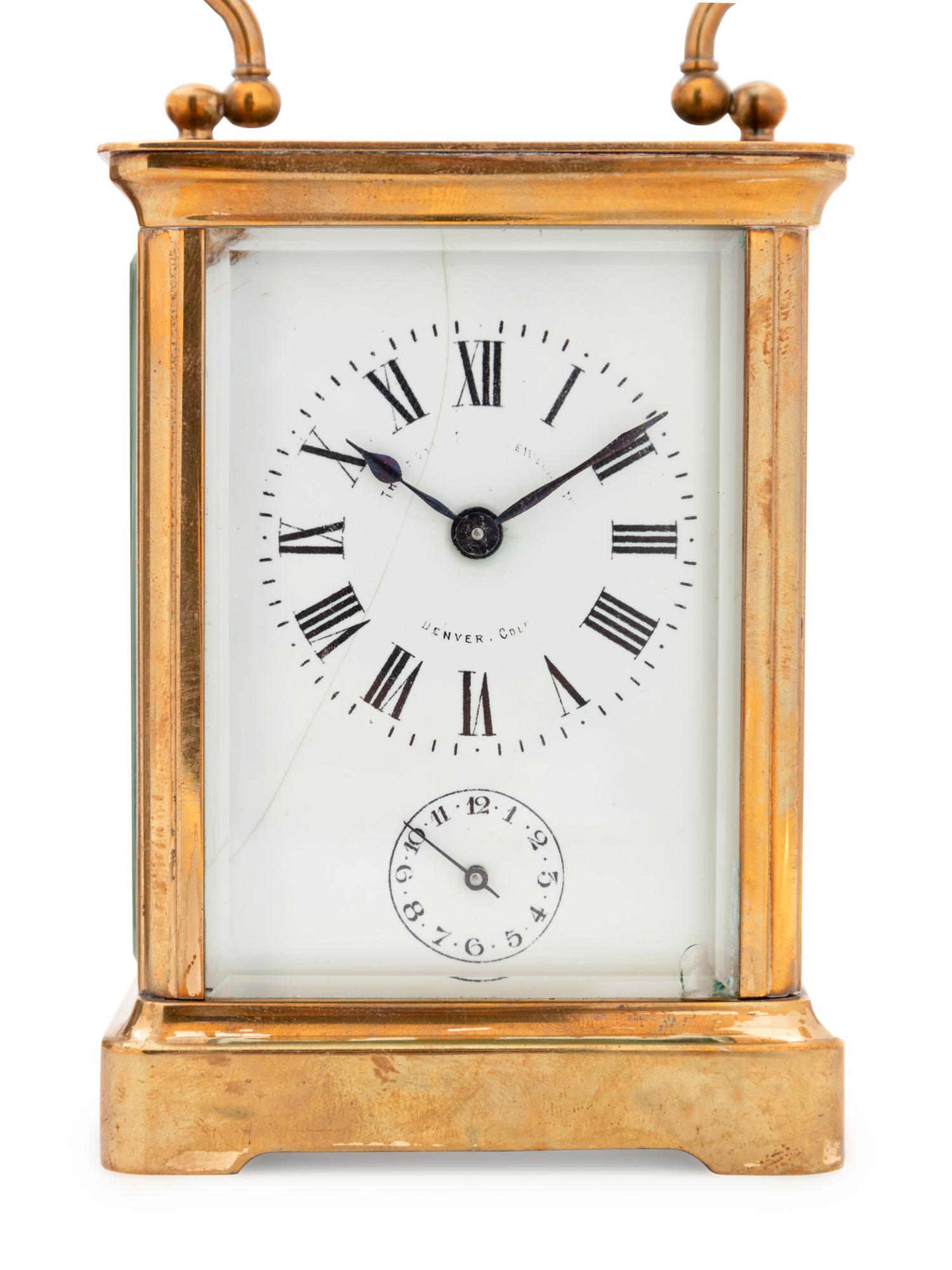 Four French Brass Carriage Clocks
