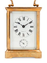 Four French Brass Carriage Clocks