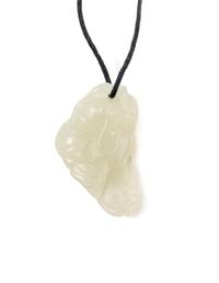 A Chinese Pale Celadon Jade Figure of a Child