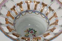 A Large German Porcelain Figural Centerpiece
