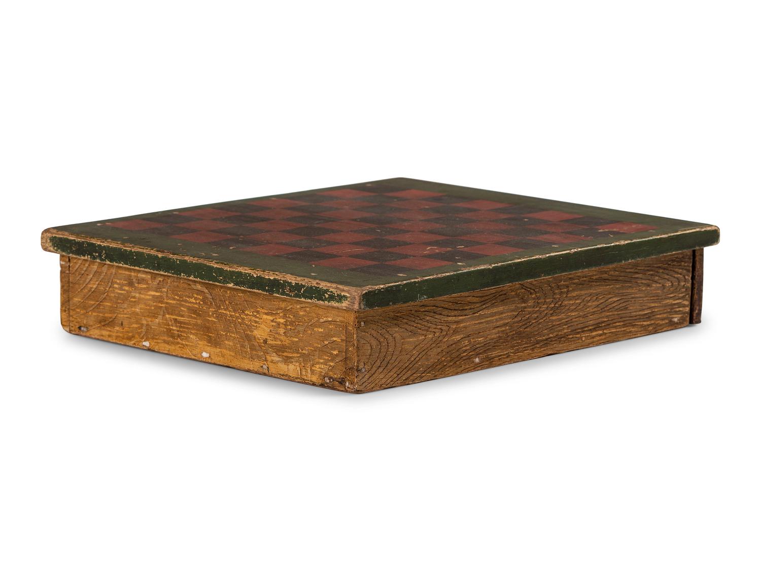 A Country Black, Green and Red Painted Game Board