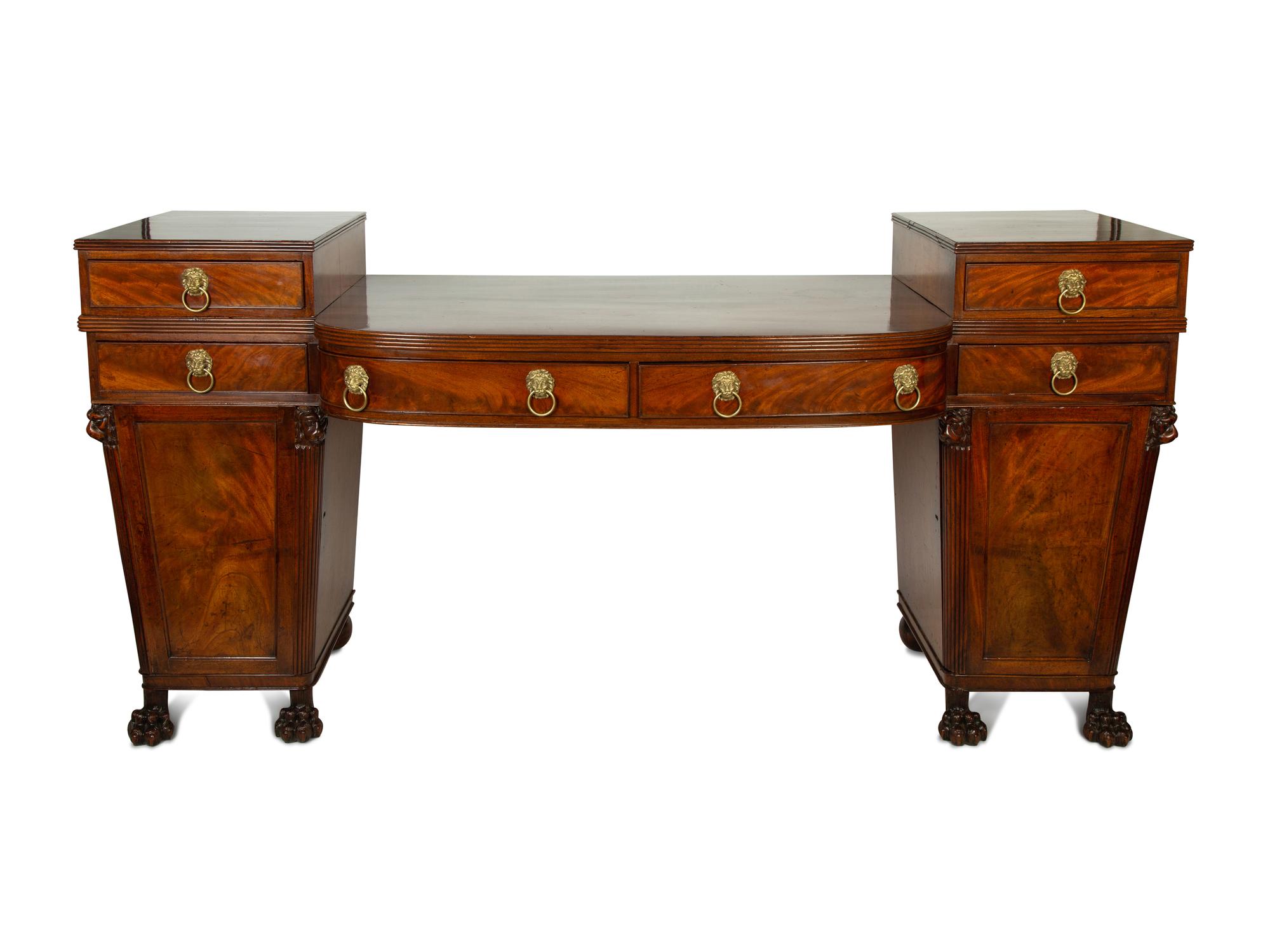 A Regency Style Mahogany Sideboard