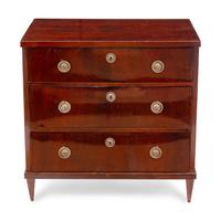 A North European Neoclassical Style Mahogany Chest of Drawers