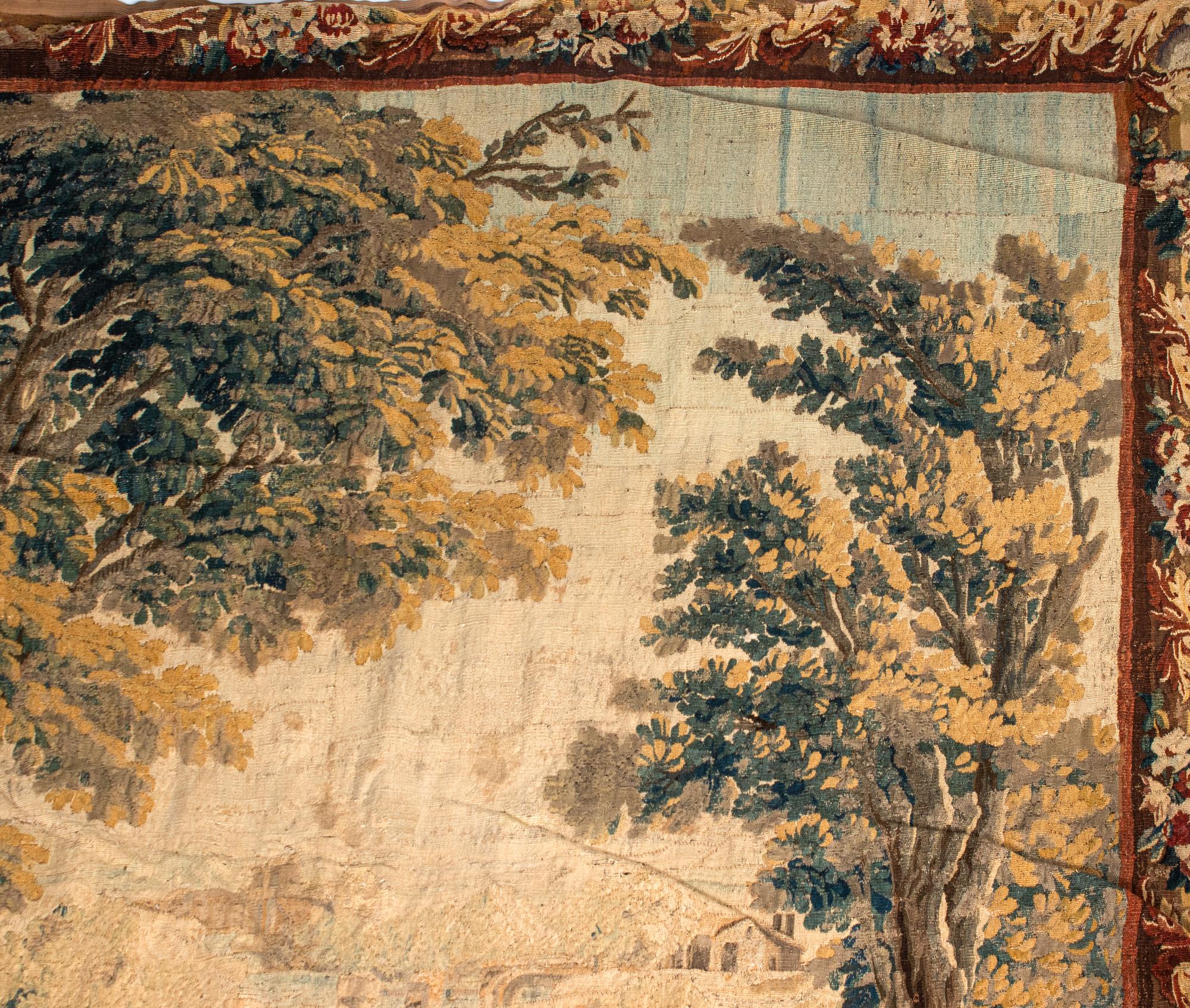 A Continental Wool Tapestry