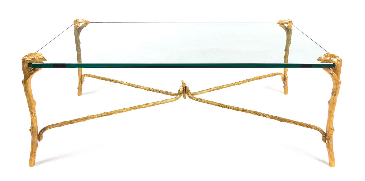 P.E. Guerin, NEW YORK, Faux Bois table, model no. 85070