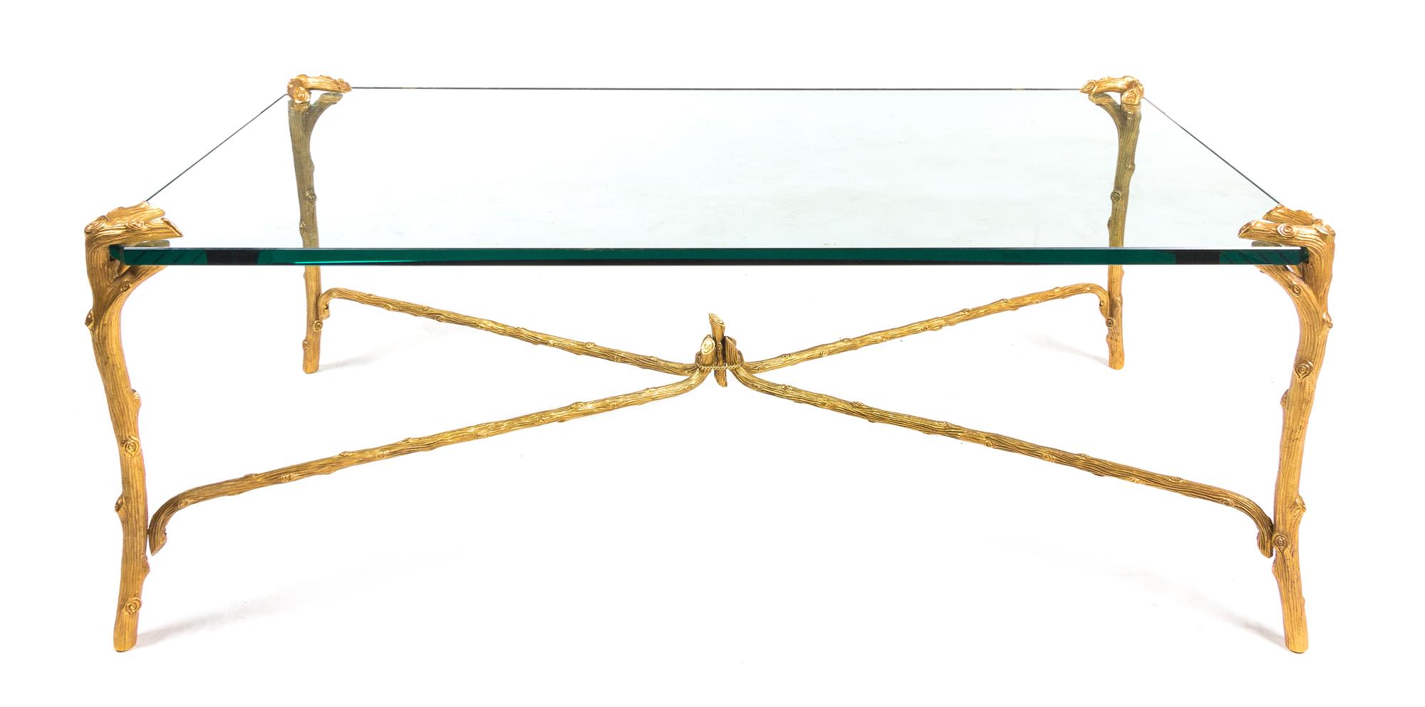 P.E. Guerin, NEW YORK, Faux Bois table, model no. 85070