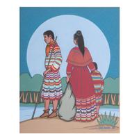 untitled, Painting of Seminole Family