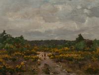 Shepherd with Flock in a Landscape