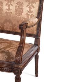 A Louis XVI Style Walnut Seating Suite