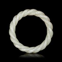 A Chinese Celadon Jade Bangle